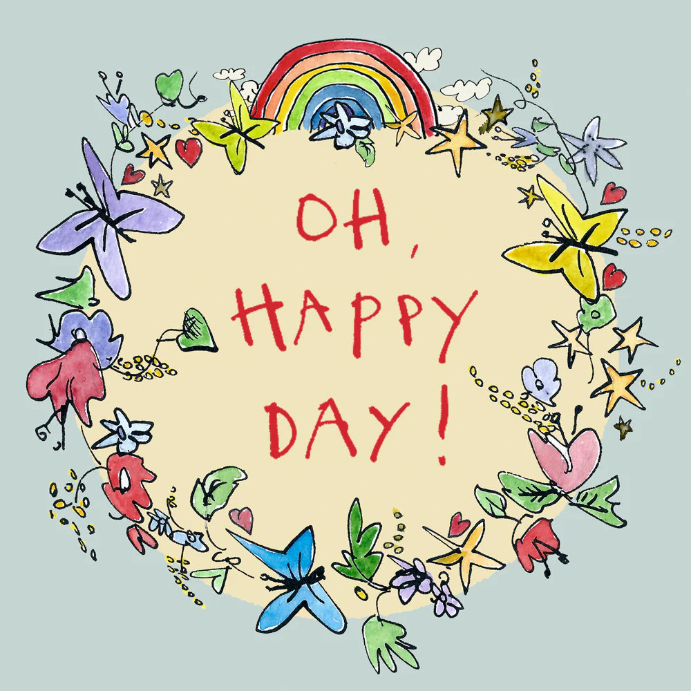 Poet & Painter 'Oh Happy Day' Wedding Card