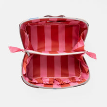 Load image into Gallery viewer, Caroline Gardner Wine Flower Flat Lay Wash Bag
