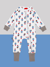 Load image into Gallery viewer, Blade &amp; Rose Paddington Loves To Travel Zip Up Romper / 0-12 Months
