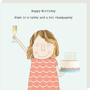 Rosie Made A Thing Champagney Birthday Card