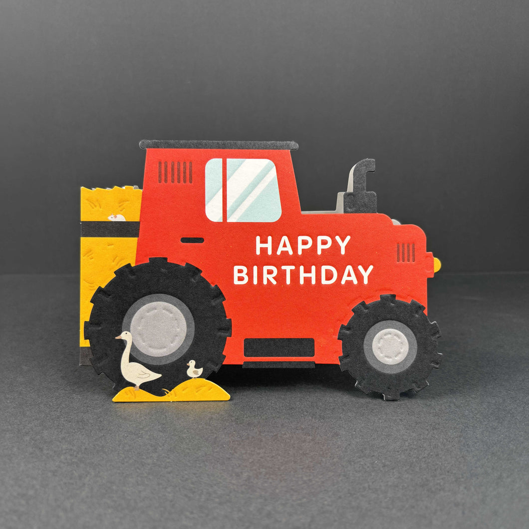 Heyyy Cards ‘Taking Shape’ Tractor Die Cut Birthday Card