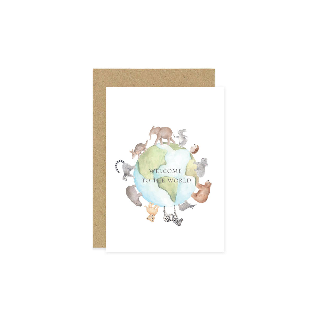 Little Roglets Welcome To The World New Baby Card