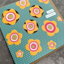 Load image into Gallery viewer, Cinnamon Aitch ‘Dinky Daisy’ Pink &amp; Yellow Flowers Birthday Card

