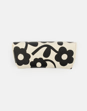 Load image into Gallery viewer, Caroline Gardner Mono Floral Flap Glasses Case
