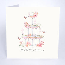 Load image into Gallery viewer, Five Dollar Shake ‘Beija-Flor’ Ruby Wedding Anniversary Card
