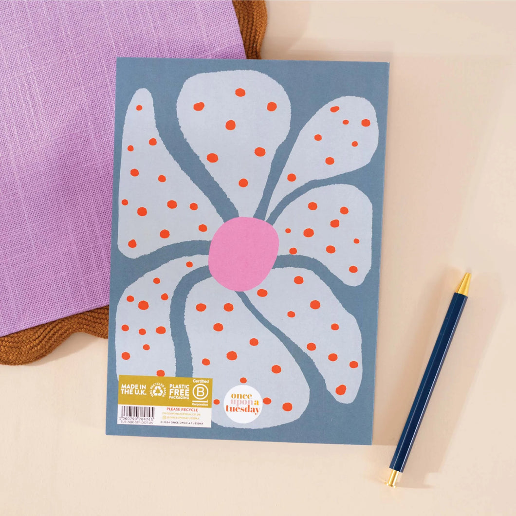 Good Tuesday A5 Dotty Fleur Notebook