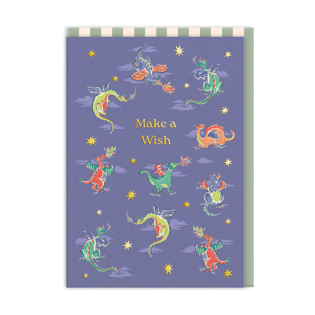 Cath Kidston Make A Wish Dragons Birthday Card