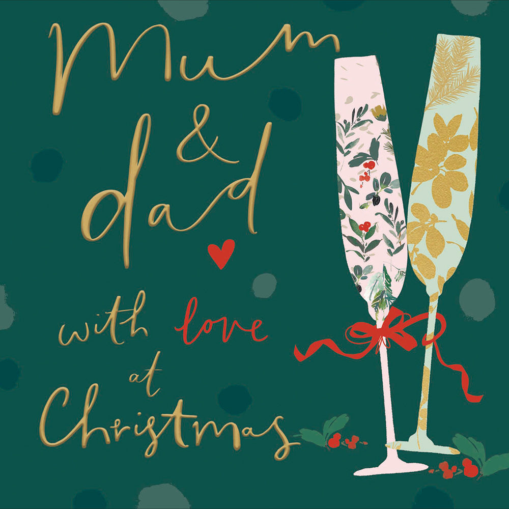 Stephanie Dyment Festive Times Mum & Dad Christmas Card