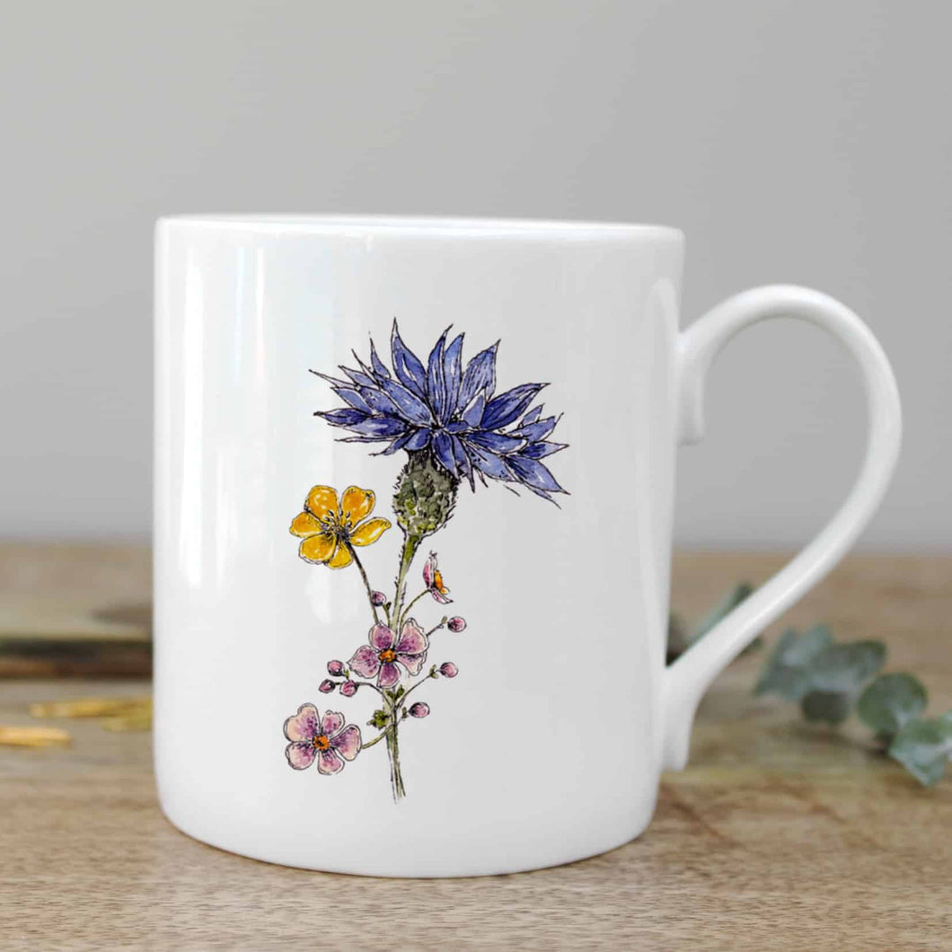 Toasted Crumpet Cornflower Mug in a Gift Box