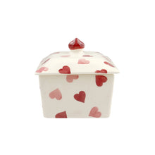 Load image into Gallery viewer, Emma Bridgewater Pink Hearts Small Butter Dish
