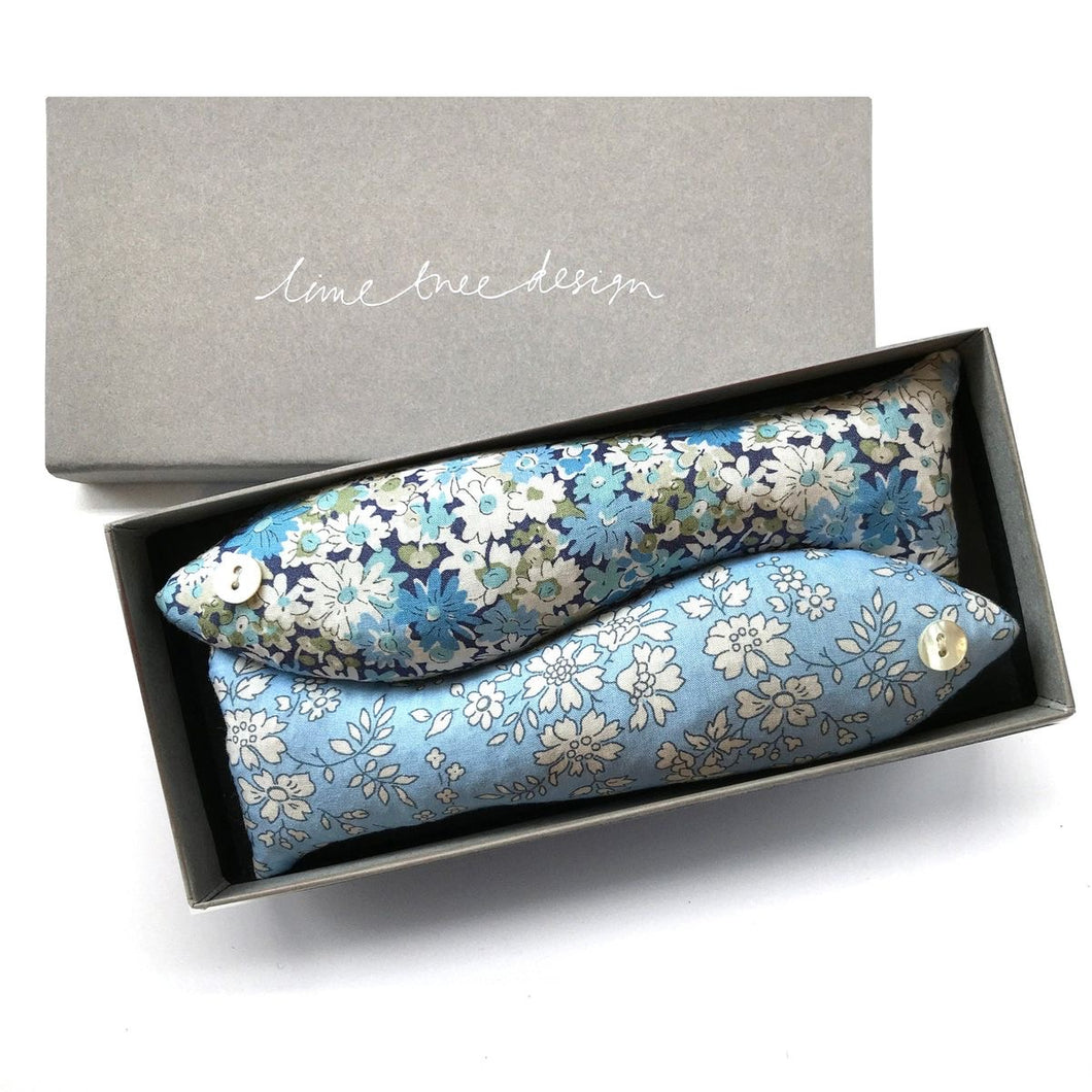 Box of 2 Liberty Tana Lawn Lavender Filled Fish - Midsummer