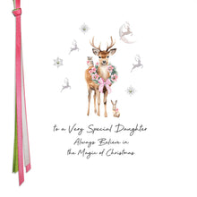 Load image into Gallery viewer, Five Dollar Shake Ribbon Candy To a Very Special Daughter Always Believe In The Magic Of Christmas Card
