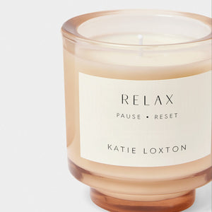 Katie Loxton Sentiment Candle / Relax / Fresh Linen & White Lily