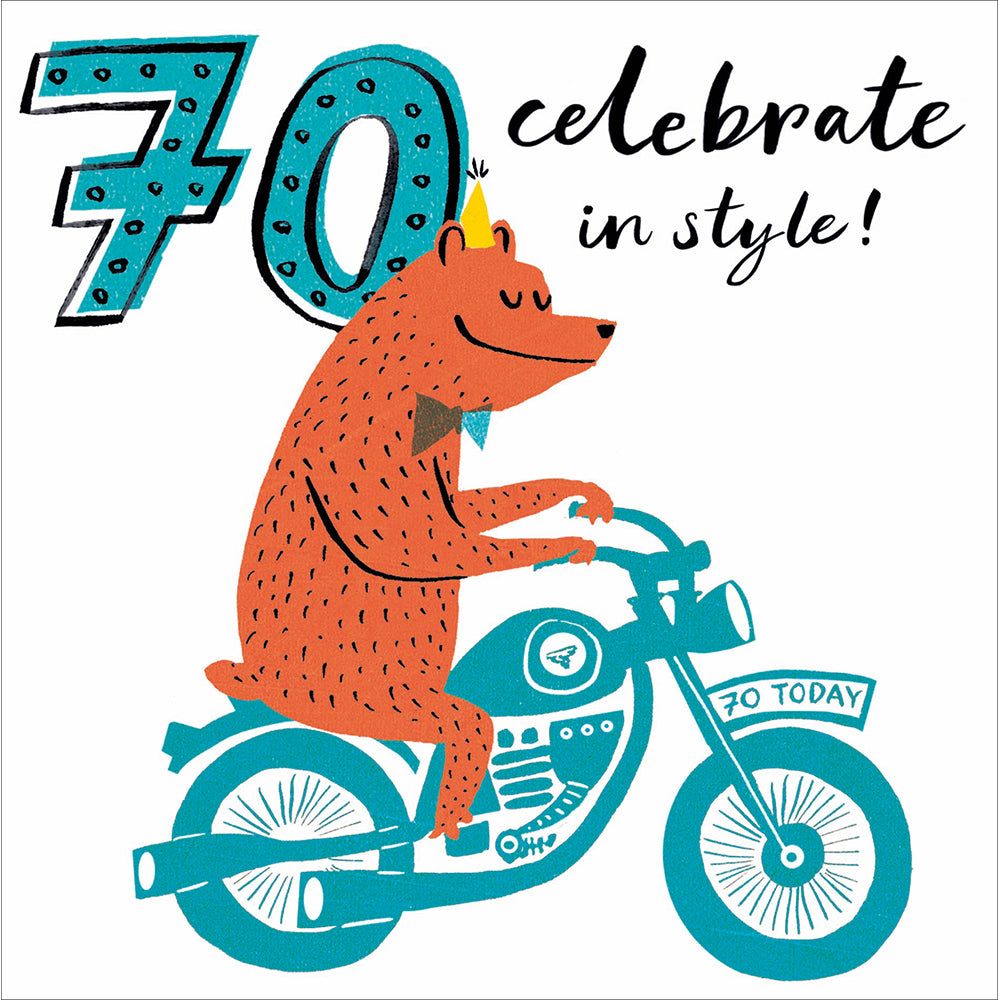 Woodmansterne Age 70 Celebrate In Style Birthday Card