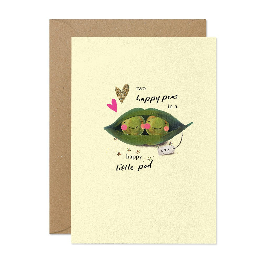 Stephanie Davies Happy Peas New Home Card