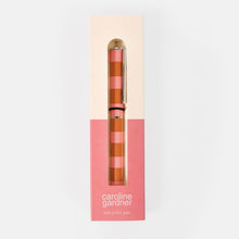 Load image into Gallery viewer, Caroline Gardner Orange &amp; Pink Stripe Boxed Pen
