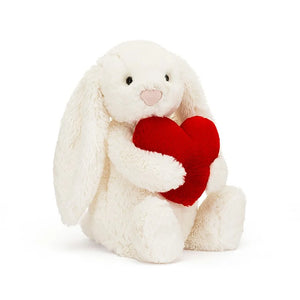 Jellycat Bashful Red Love Heart Bunny Soft Toy