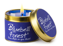 Load image into Gallery viewer, Lily Flame Bluebell Forest Scented Poured Tin Candle
