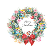 Load image into Gallery viewer, Five Dollar Shake Always Believe Merry Christmas (Wreath) Card
