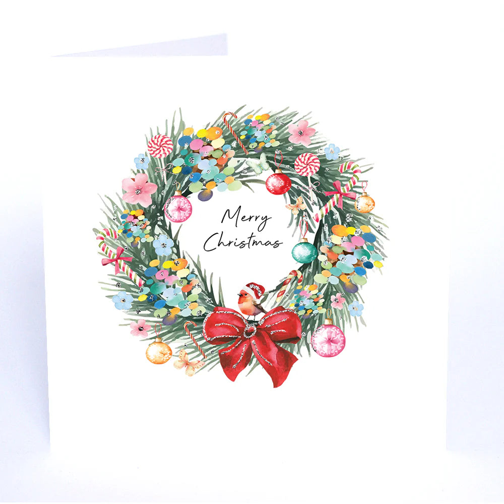 Five Dollar Shake Always Believe Merry Christmas (Wreath) Card