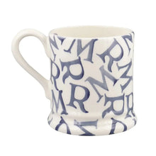 Load image into Gallery viewer, Emma Bridgewater M.R Blue 1/2 Pint Mug
