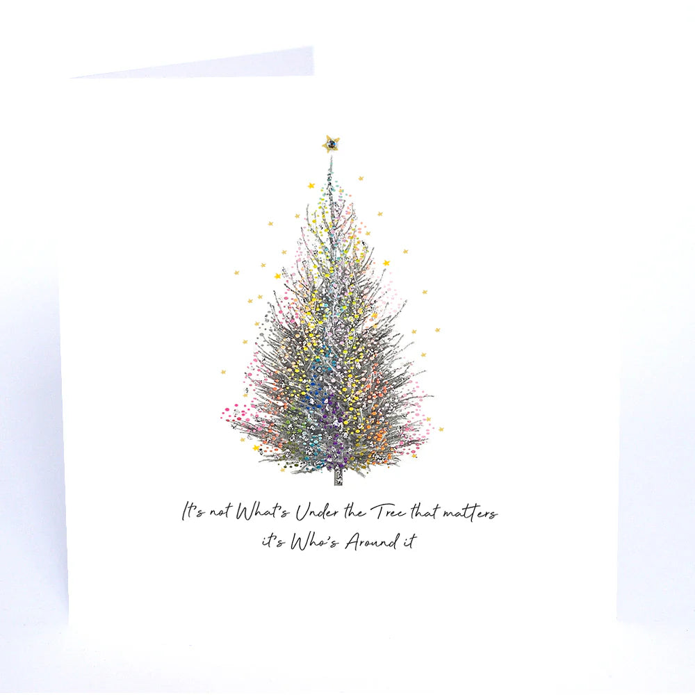 Five Dollar Shake Christmas Shimmer It’s Not What’s Under The Tree That Matters Card