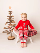 Load image into Gallery viewer, Blade &amp; Rose Christmas I Believe Top / 0-4 Years
