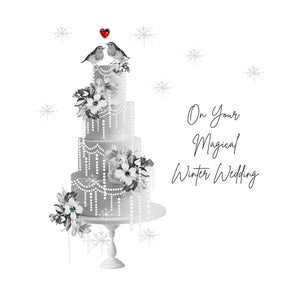 Five Dollar Shake On Your Magical Winter Wedding Small Card
