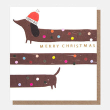 Load image into Gallery viewer, Caroline Gardner Bunting &amp; Dog With Christmas Lights Mixed Charity Christmas Cards Pack of 8
