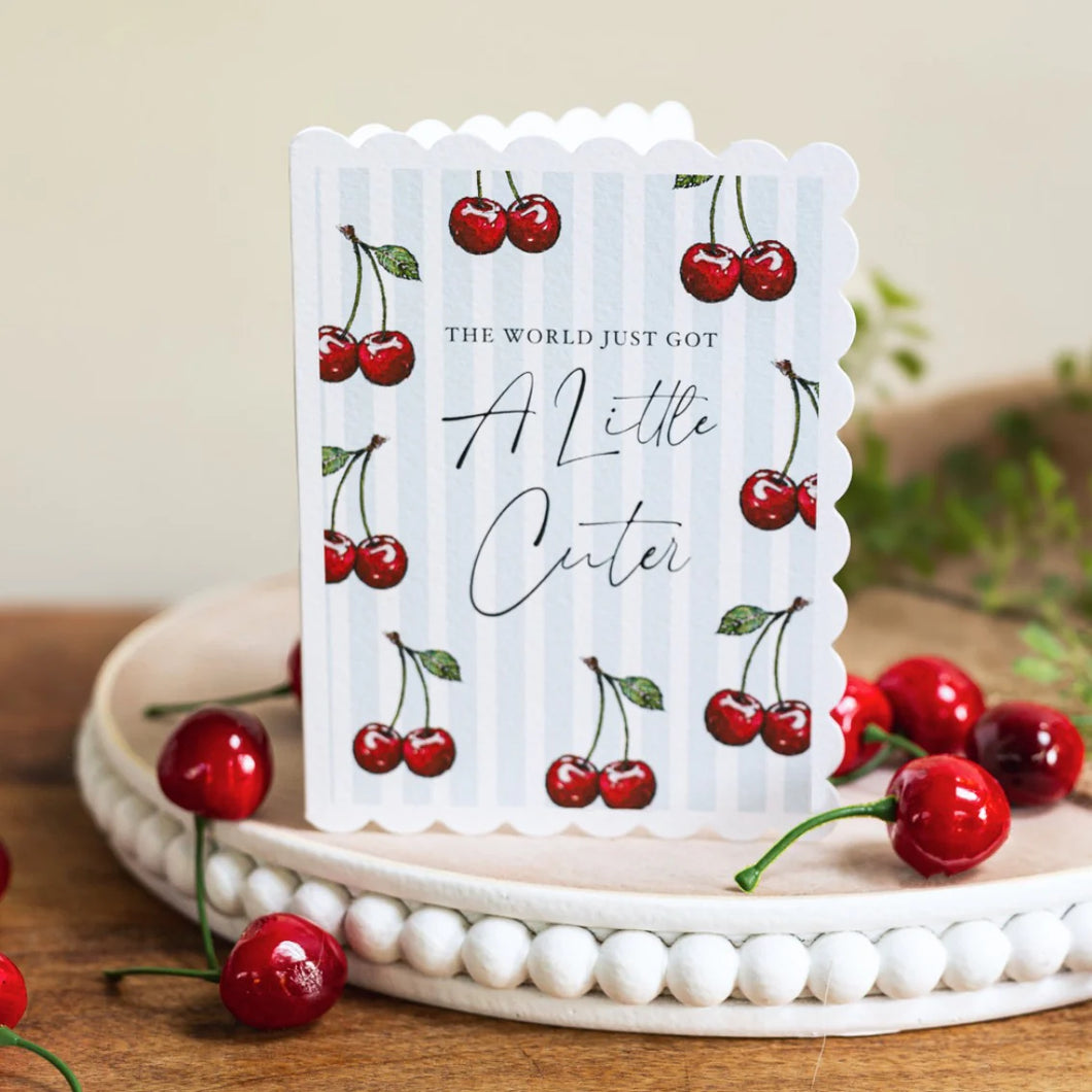 Toasted Crumpet Mon Chéri The World Just Got A Little Cuter Card