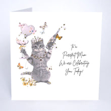 Load image into Gallery viewer, Five Dollar Shake Butterfly Garden To A Purrfect Mum Card
