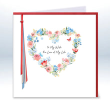 Load image into Gallery viewer, Five Dollar Shake Ribbon &amp; Roses To My Wife Love Of My Life Card
