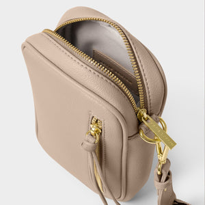 Katie Loxton Hallie Small Crossbody Bag / Light Taupe