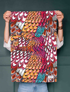 Katie Cardew Pheasant Pattern Tea Towel
