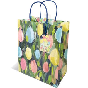 Deva Designs Cheerful Tulips Large Gift Bag
