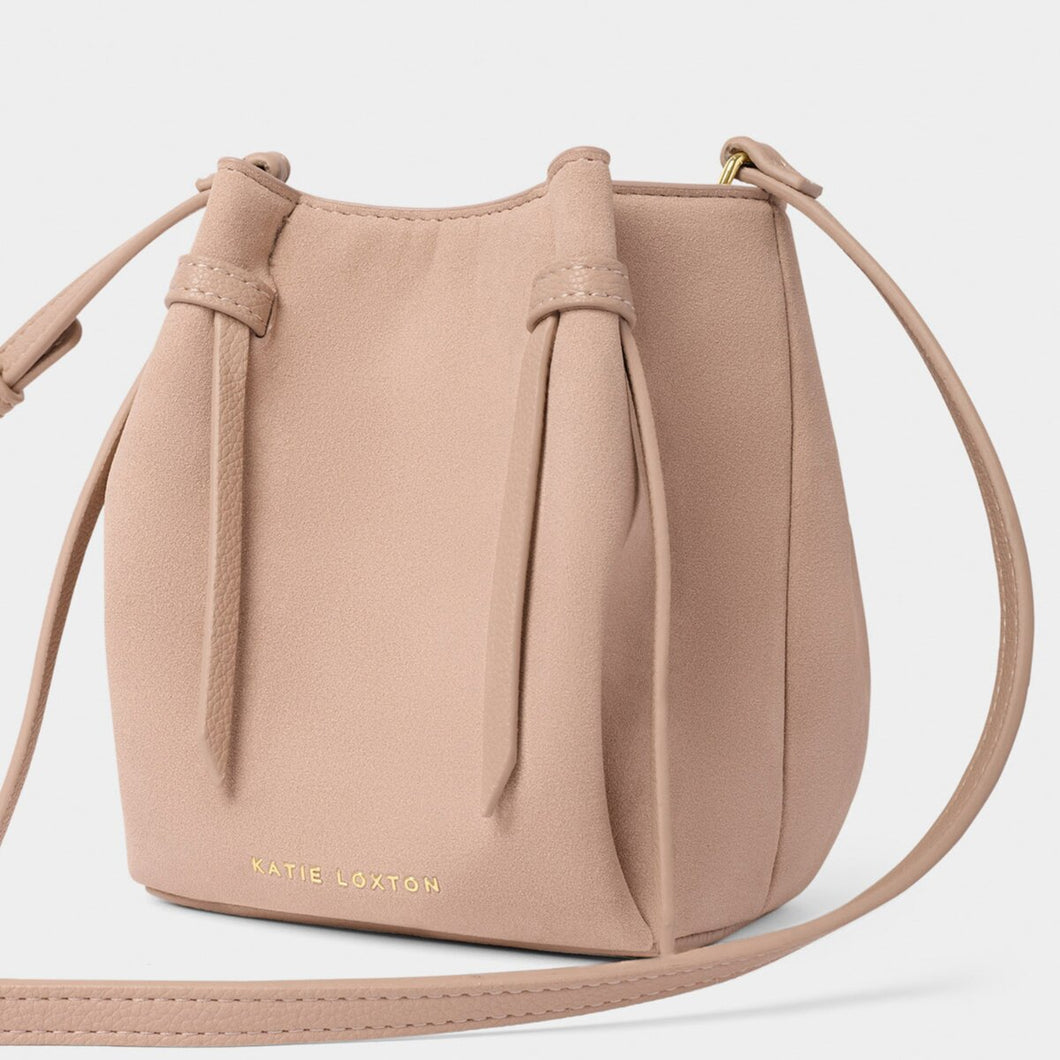 Katie Loxton Celina Mini Suedette Bucket Bag / Faded Rose
