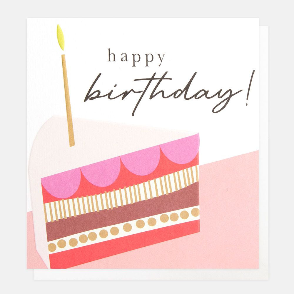 Caroline Gardner Patterned Cake Happy Birthday Card