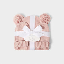 Load image into Gallery viewer, Katie Loxton Baby Hat &amp; Mittens Set / Pink
