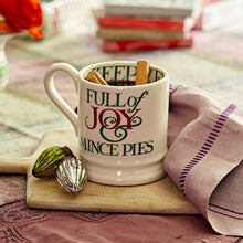 Load image into Gallery viewer, Emma Bridgewater Christmas Toast &amp; Marmalade Peace &amp; Love 1/2 Pint Mug
