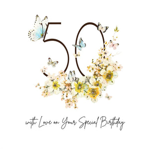 Five Dollar Shake Mimosa Moon 50 With Love Birthday Card
