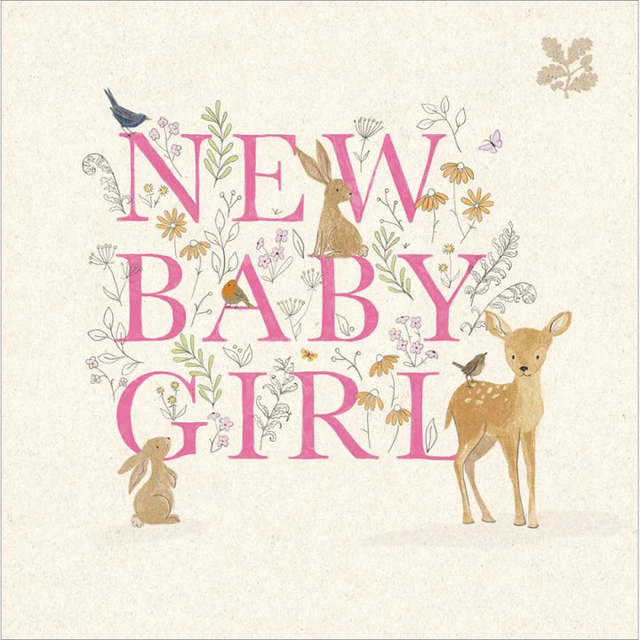 Woodmansterne New Baby Girl Card