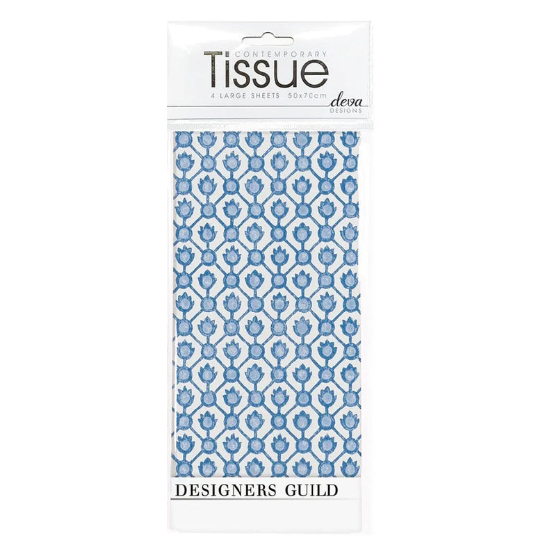Deva Designs Designers Guild Tissue Pack / Jaal Porcelain Blue