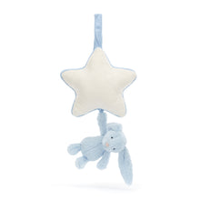 Load image into Gallery viewer, Jellycat Bashful Blue Bunny Musical Pull
