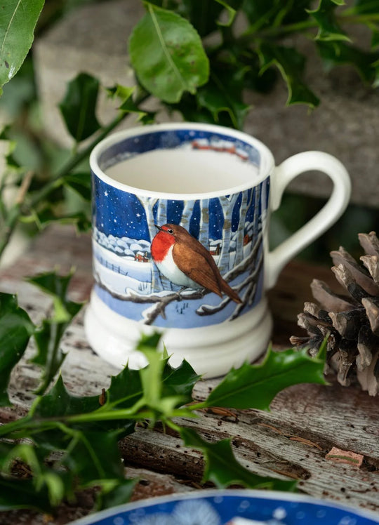 Emma Bridgewater Midnight Robin 1/2 Pint Mug