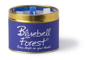 Lily Flame Bluebell Forest Scented Poured Tin Candle