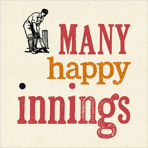 The Potting Shed Press For Woodmansterne Many Happy Innings Birthday Card