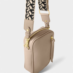 Katie Loxton Hallie Small Crossbody Bag / Light Taupe