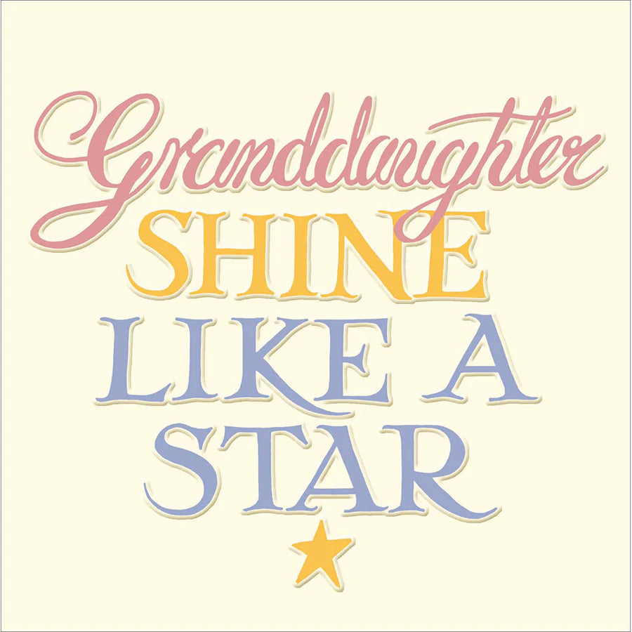Emma Bridgewater Shine Like A Star Granddaughter Card