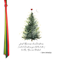 Load image into Gallery viewer, Five Dollar Shake Ribbon Candy Just Because It’s Christmas - Love Actually Card
