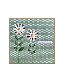 Load image into Gallery viewer, Cinnamon Aitch ‘Dinky Daisy’ Green Spots Birthday Card
